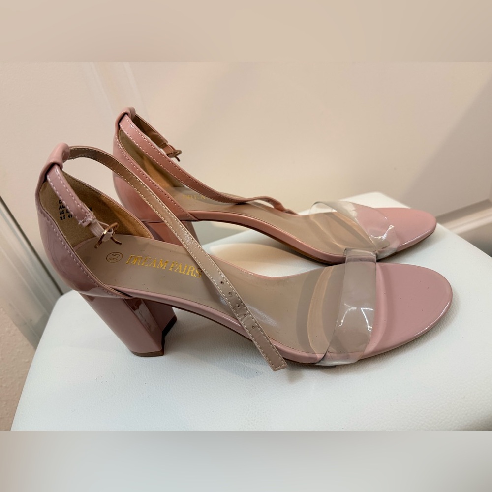 Dream Pairs Women's Blush Block Heel Sandals